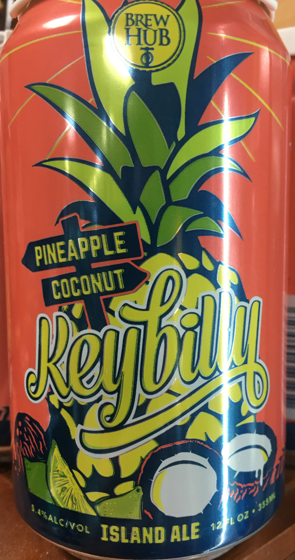 Keybilly Pinapple Coconut (6pk 12oz cans)