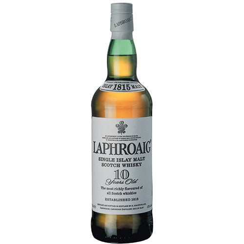 Laphroaig 10 Year Islay Single Malt Scotch Whiskey (750ml)