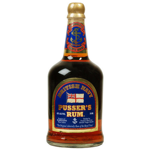 Pussers Rum British Navy Blue Label 84 Proof 750ml