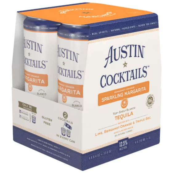 Austin Sparkling Orange Margarita 4x250ml = 1L