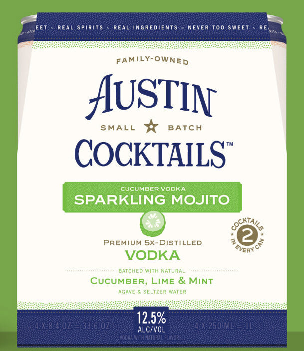 Austin Cocktails Sparkling Cucumber Mojito 4x250ml = 1L