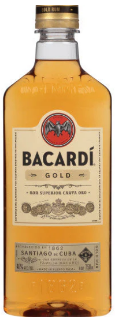 Bacardi Gold Rum Pet Package 750ml