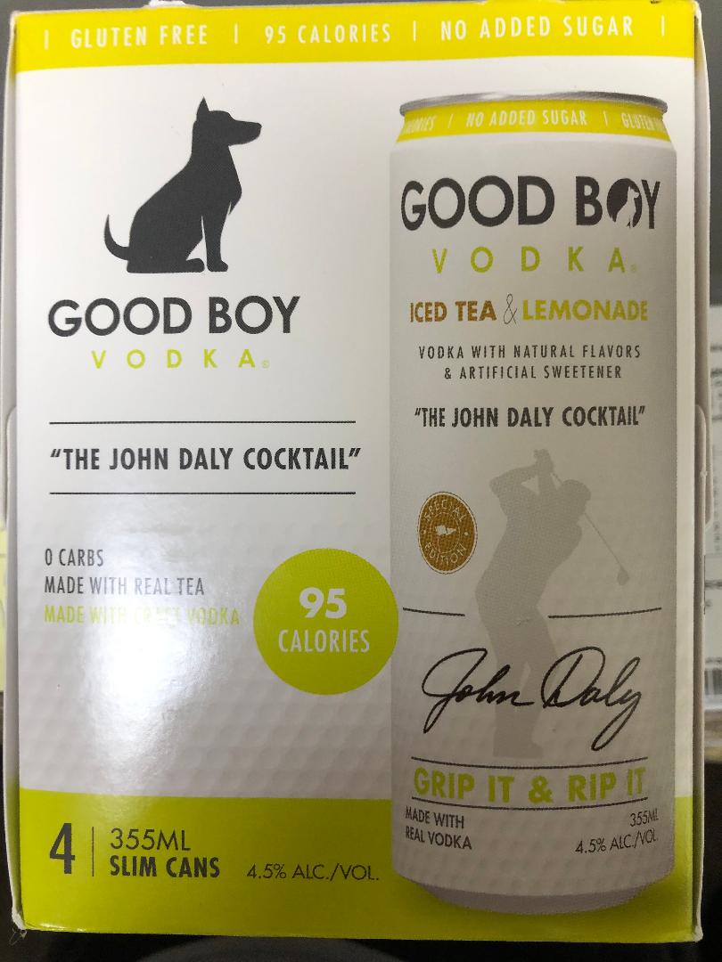 Good Boy Vodka Iced Tea & Lemonade 4pk 355ml