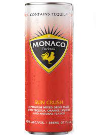 Monaco Sun Crush 12oz can