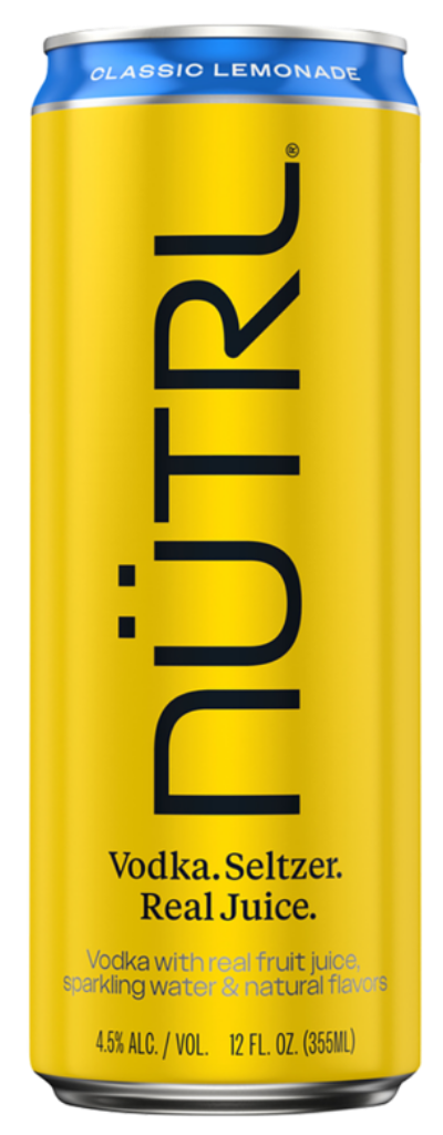 Nutrl Classic Lemonade 4pk 12oz cans
