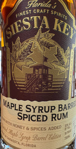 Siesta Key Maple Syrup Barrel Spiced Rum 750ml