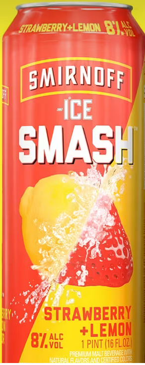 Smirnoff Strawberry Strawberry + Lemon 1 Pint