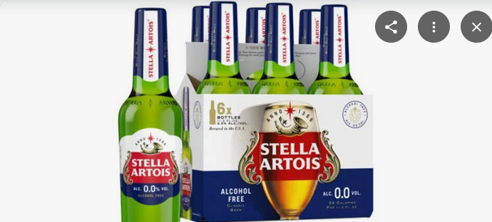 Stella Artois 0.0 Non-Alcoholic Beer 11.2oz