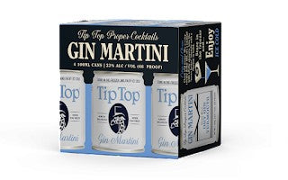 Tip Top Gin Martini 4pk 100ml 32% ALC/VOL