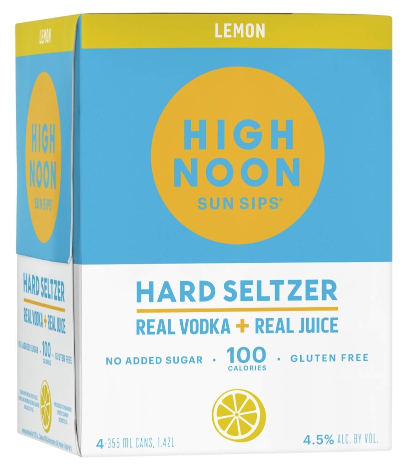 High Noon Lemon Vodka 4pk