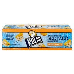 Polar Seltzer Orange Vanilla (12pk 12oz cans)