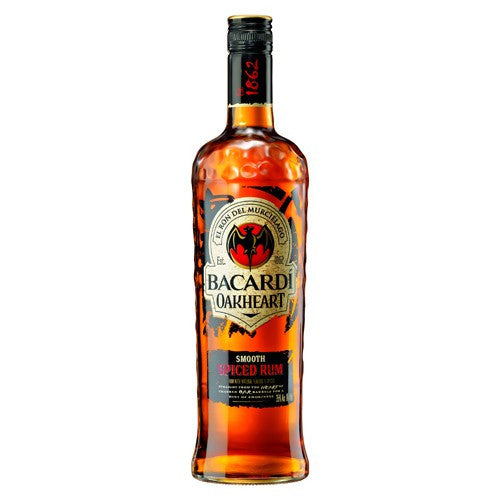 Bacardi Oakheart Smooth Spiced Rum (750ml)