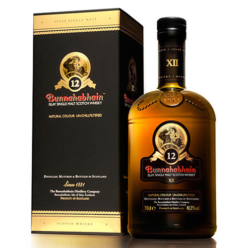 Bunnahabhain 12 year old Islay Single Malt Scotch Whisky (750ml)