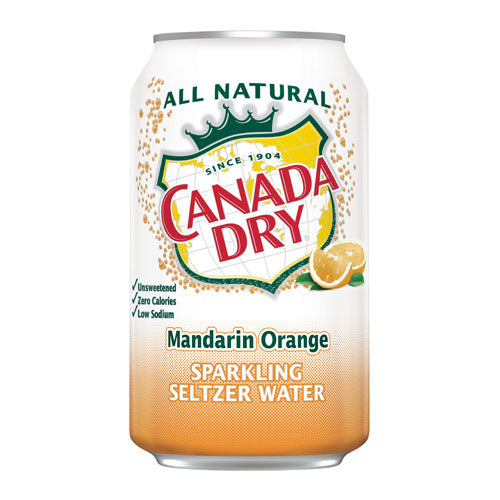 Canada Dry Mandarin Orange Sparkling Seltzer Water (8pk 12oz cans)