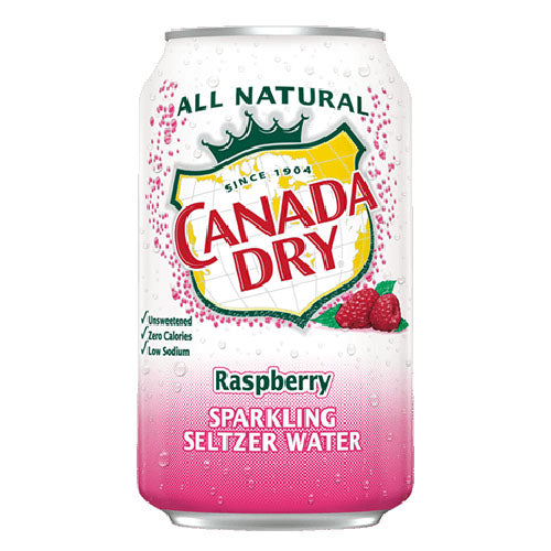 Canada Dry Raspberry Sparkling Seltzer Water (8pk 12oz cans)
