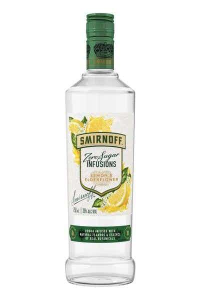 Smirnoff Zero Sugar Infusions Lemon & Elderflower 750ml