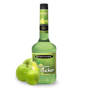 Dekuyper Pucker Sour Apple Schnapps Liqueur (750ml)