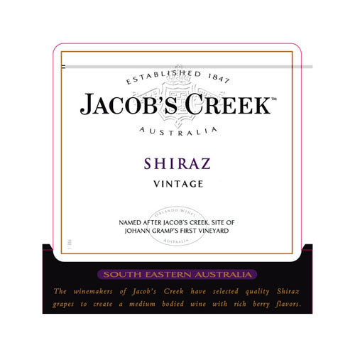 Jacob's Creek Shiraz, South Eastern Australia, 2014 (1.5L)