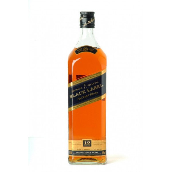 Johnnie Walker Black Label 12 Year Blended Scotch Whisky (750ml)