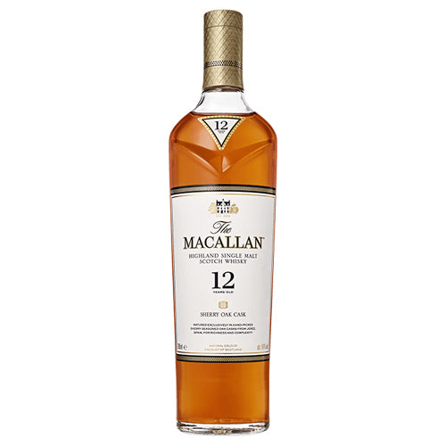 Macallan 12 Year Highland Single Malt Scotch Whisky Sherry Oak Cask (750ml)