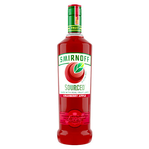 Smirnoff Sourced Cranberry Apple Vodka (750ml)